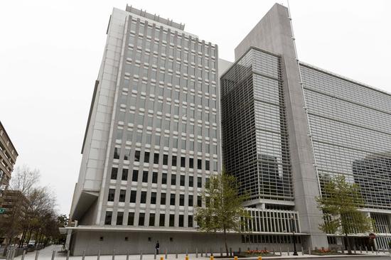 Photo taken on April 17, 2020 shows the World Bank headquarters in Washington, D.C., the United States. (Photo by Ting Shen/Xinhua)