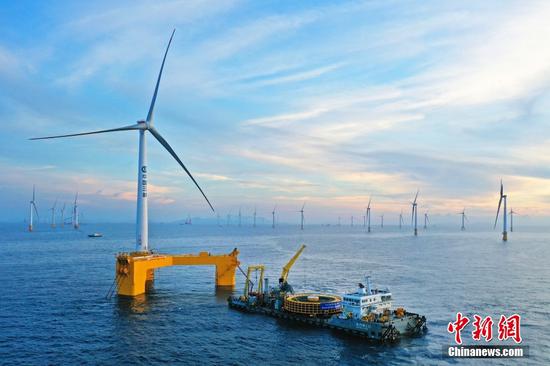 China's first GW-level offshore wind farm starts power generation