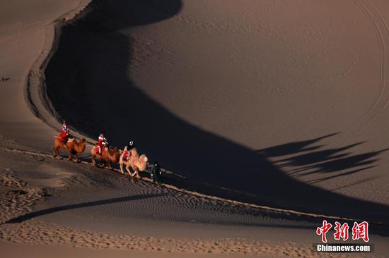 Natural art of desert in NW China