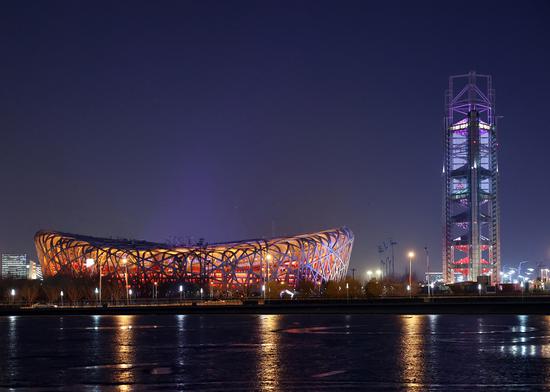 Landmarks for Beijing 2022 light up