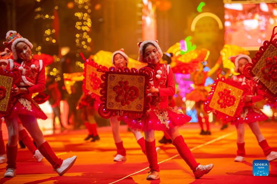 People celebrate Chinese Lunar New Year in south China's Macao