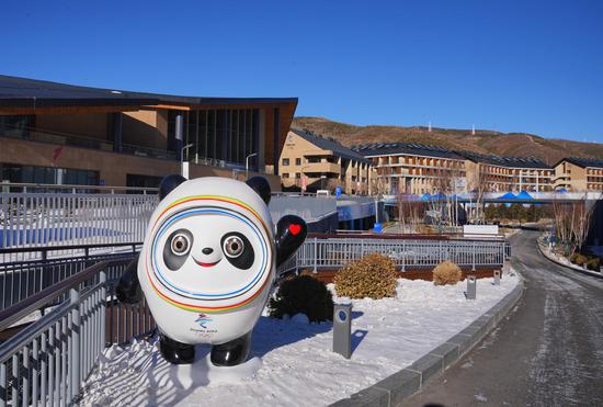 Beijing Winter Olympics' village in Zhangjiakou, the co-host city of 2022 Winter Olympics, is seen in this photo taken on Jan 3, 2022. (Photo/Xinhua)