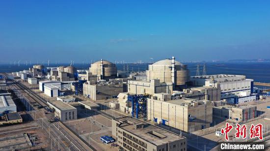 China's Hualong One demonstration project is completed and put into commercial operation on March 25, 2022. (Photo provided to China News Service by the Fuqing Nuclear Power Plant)
