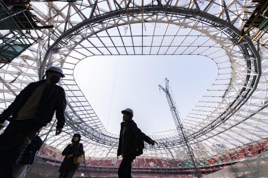 Roof of Beijing Workers' Stadium renovated