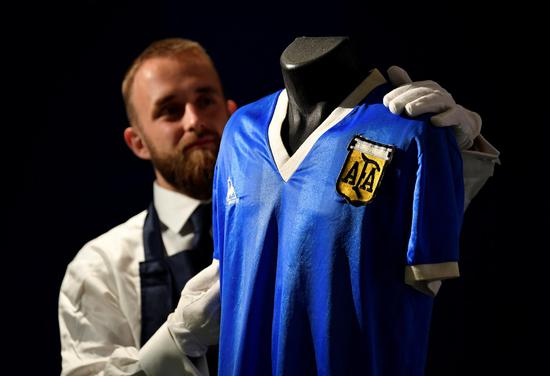 Maradona's iconic 'Hand of God' shirt from 1986 World Cup for sale at auction