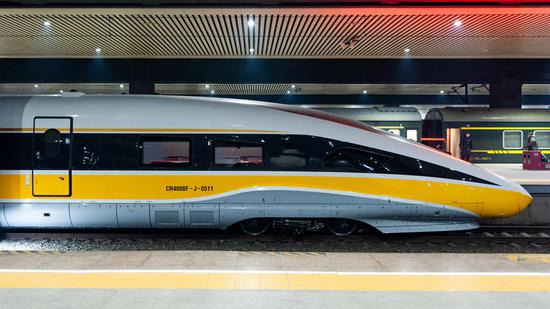 New bullet train tested in Henan
