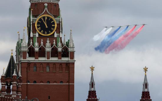 Rehearsal for 77th Victory Day military parade held in Moscow