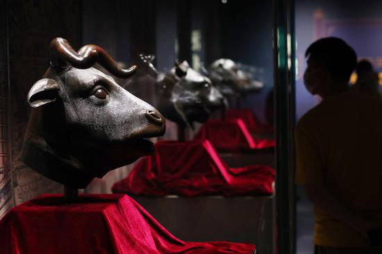Animal heads looted from the Old Summer Palace displayed in Nanjing museum