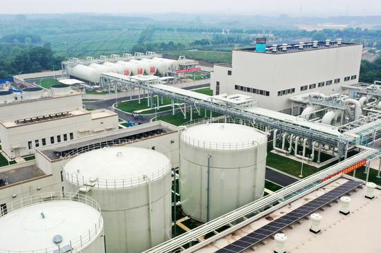 China's first salt cavern compressed air energy storage starts operations in Changzhou city, East China's Jiangsu province on May 26, 2022. (Photo/Xinhua)