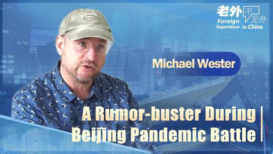 Michael Wester, a rumor-buster  during Beijing pandemic battle