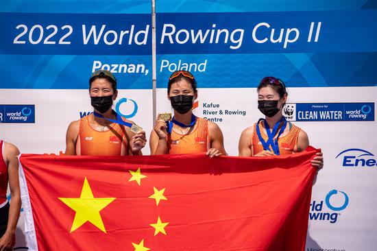 China wins two golds at World Rowing Cup II in Poland