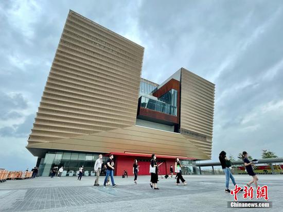 Photo shows the appearance of the Hong Kong Palace Museum, May 10, 2022. (Photo/China News Service）