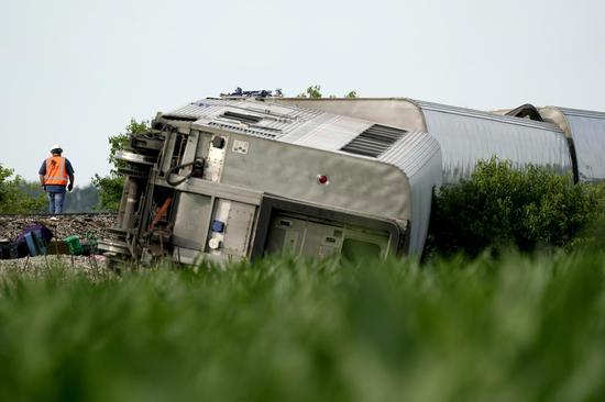 Amtrak train derails in U.S. Missouri after striking dump truck