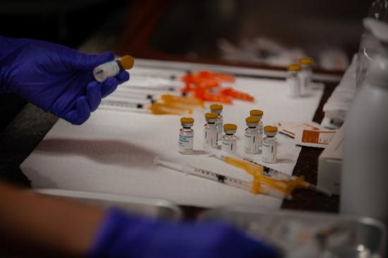 Doses of monkeypox vaccine are pictured in Chicago, the United States, on July 25, 2022. (Photo by Vincent Johnson/Xinhua)

Europe and the Americas have been affected the most by the monkeypox outbreak, as these two regions have reported 95 percent of the diagnosed cases, said Director General of the World Health Organization Tedros Adhanom Ghebreyesus. (Photo/Xinhua)