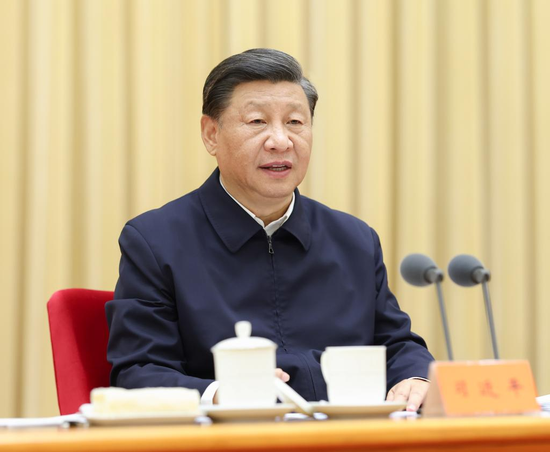 Chinese President Xi Jinping, also general secretary of the Communist Party of China Central Committee and chairman of the Central Military Commission, delivers an important speech at the opening ceremony of a study session of provincial and ministerial-level officials. The study session was held from Tuesday to Wednesday in Beijing. (Xinhua/Ju Peng)
