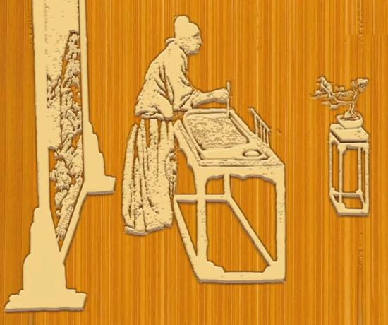 Bamboo carving