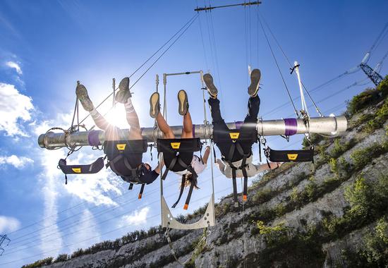 Giant swing opens to public in UK