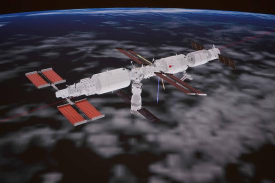 Airshow China set to exhibit space station combination replica