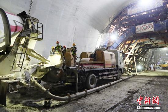 Photo shows the construction site of the Jakarta-Bandung High-Speed Railway. (Photo provided by Power China)
