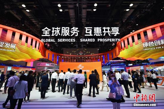 The 2022 China International Fair for Trade in Services is held in Beijing, August 31, 2022. (Photo/China News Service)