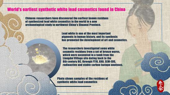 Culture Fact: Chinese researchers discover world's earliest synthesized lead white cosmetics