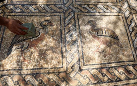 Byzantine mosaics discovered under Gaza farm