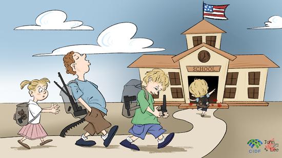 Comicomment: Gun violence casts shadow over U.S. schools