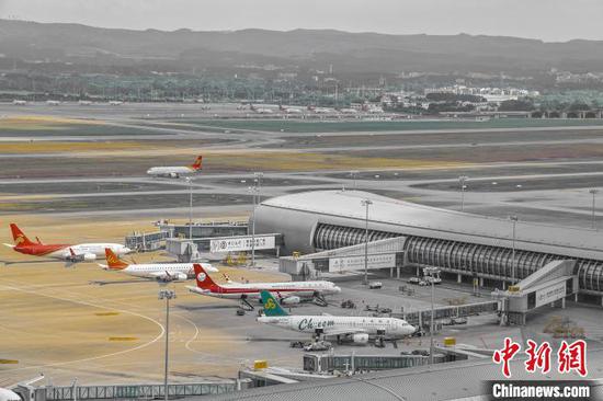 Photo shows the Nanning Wuxu International Airport. (Photo/China News Service)