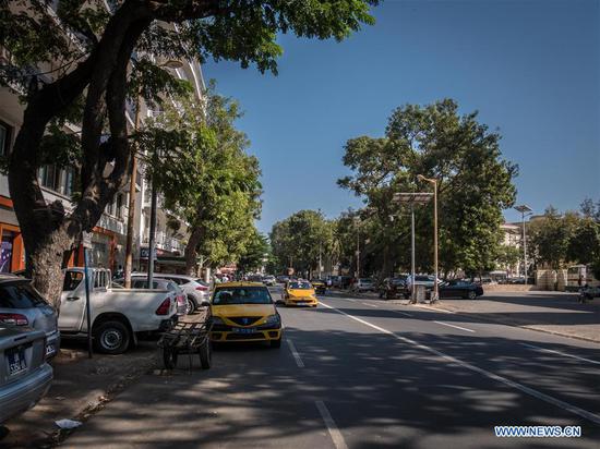 Photo taken on Nov. 29, 2019 shows a main avenue in central Dakar, capital of Senegal. (Photo/Xinhua)

