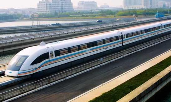 The ultra-high-speed maglev train running in a low vacuum pipeline is successfully tested in Central China's Shanxi Province. (Photo/CASIC)