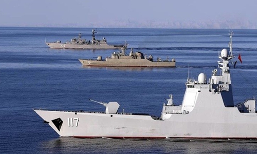 China, Iran, Russia hold joint naval drills in Gulf of Oman, safeguarding maritime security