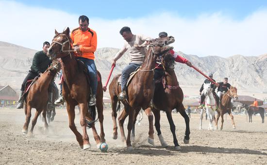 Goat grabbing competition held to greet start of spring in Xinjiang