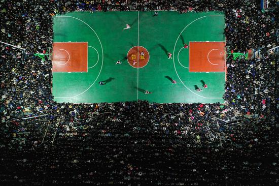 Rural basketball finals gains popularity in Guizhou
