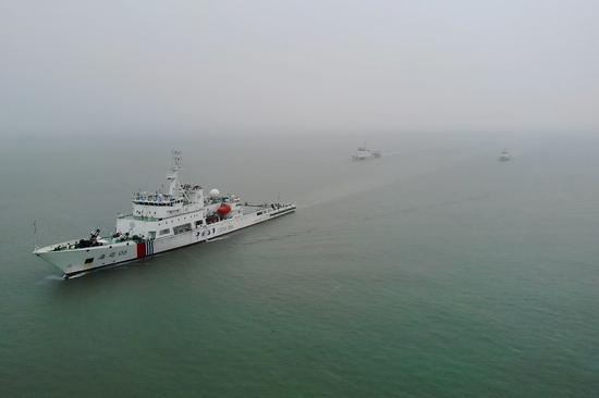 Joint patrol underway in Taiwan Strait