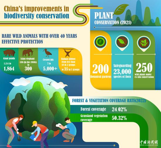 In Numbers: China's improvements in biodiversity conservation