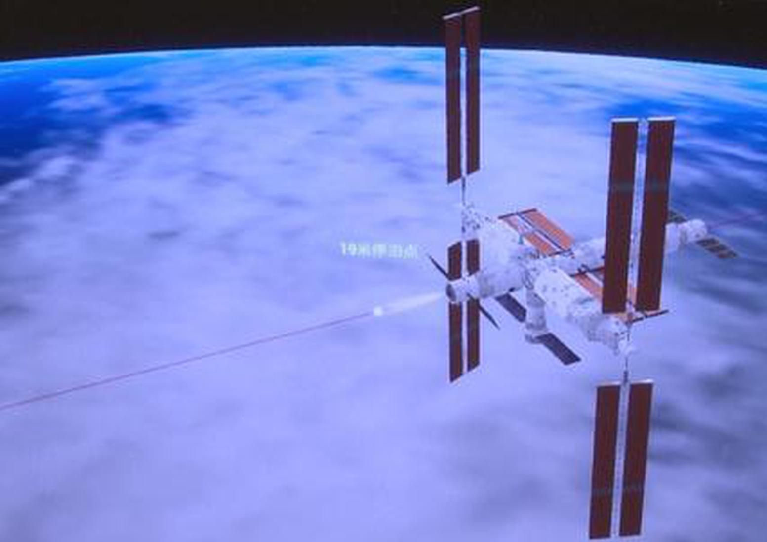 Tianzhou-5 cargo craft docks with space station combination again 