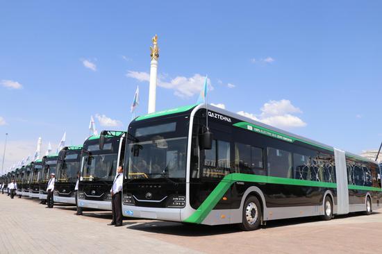 China-made passenger buses delivered to Kazakhstan