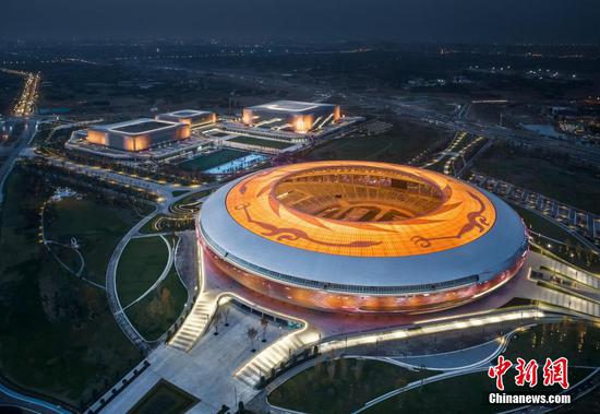 Bird-eye view of main stadium for 31st FISU World University Games