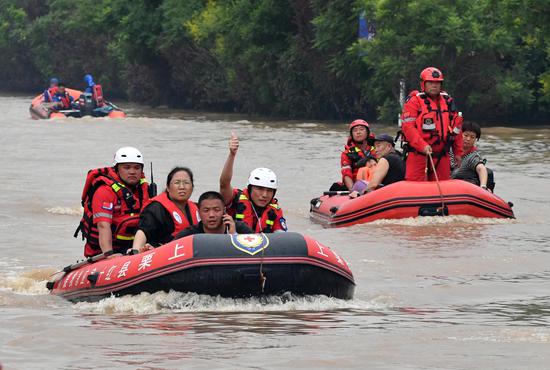 All-out rescue efforts launched after record rainfall in N China