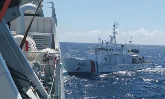 China Coast Guard drives away Philippine vessels intruding into waters of China's Nansha Islands