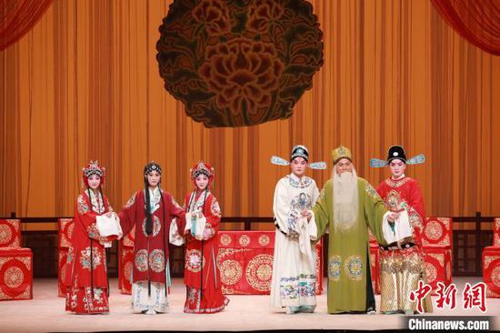 A new version of "Three Drops of Blood" was staged during the 110th anniversary of the establishment of the  n August 2022. (Photo/China News Service)