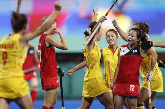 China wins Asian Games women's hockey title