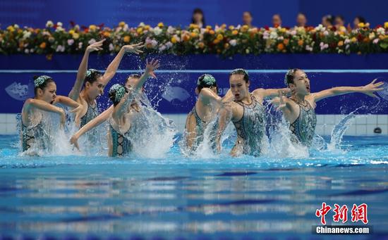 China grabs artistic swimming team gold at 19th Asian Games