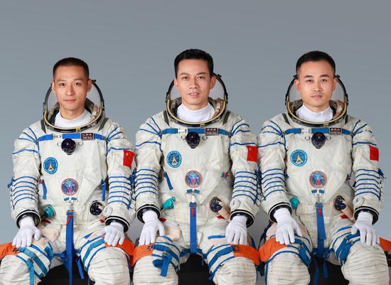 Three astronauts of Shenzhou-17 mission unveiled