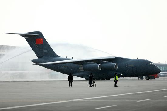 Y-20 aircraft brings Chinese martyrs' remains back to Shenyang