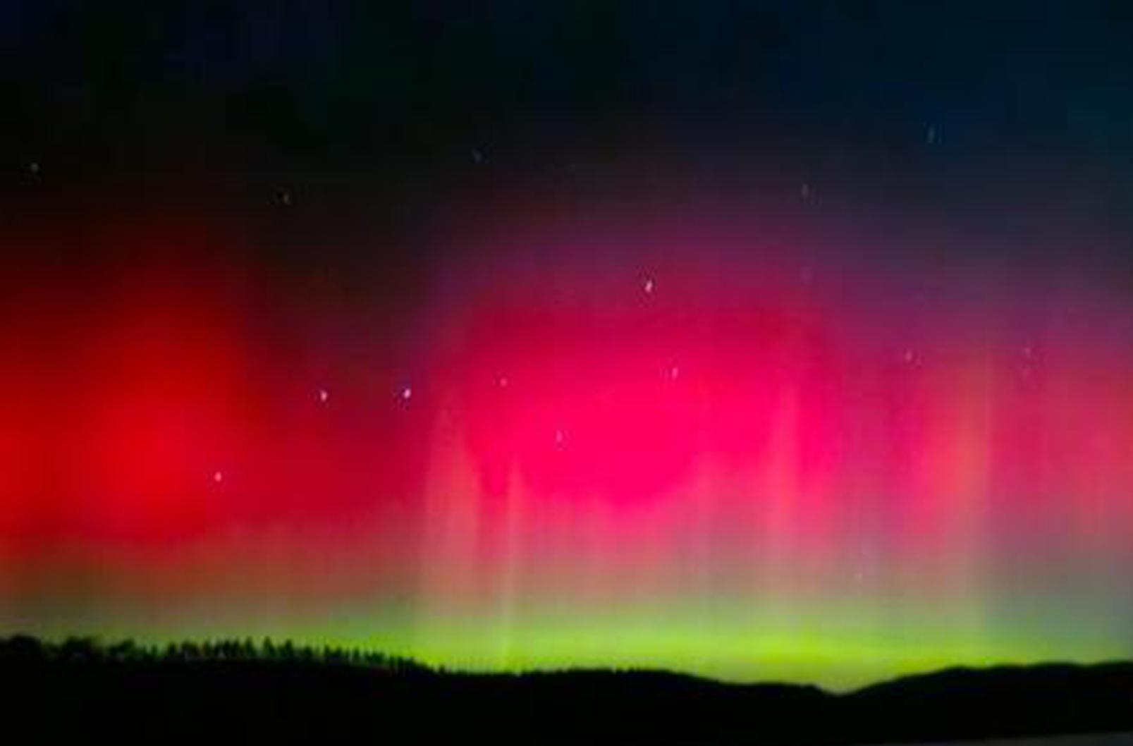Northern China illuminated by stunning auroras over the weekend