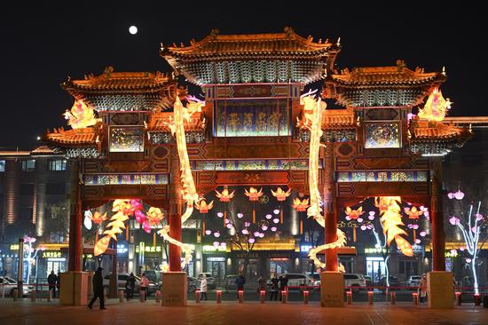 Colorful lights illuminated to celebrate new year across China