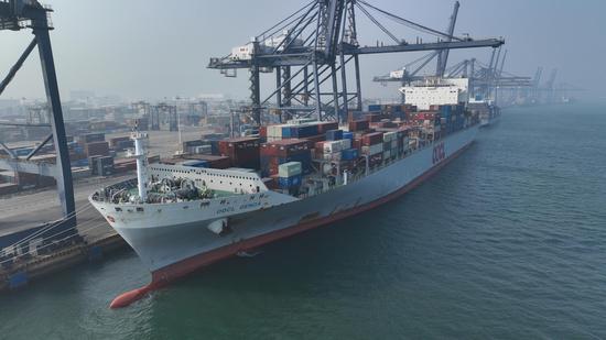 First sea cargo route from northeast China to India opens