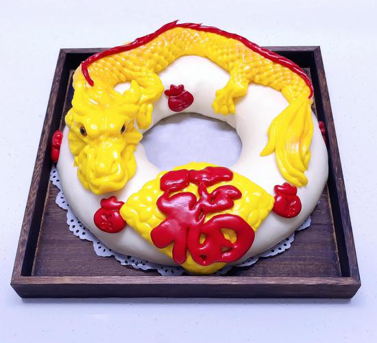 Chinese dragon-themed steamed buns created to celebrate upcoming Year of the Dragon