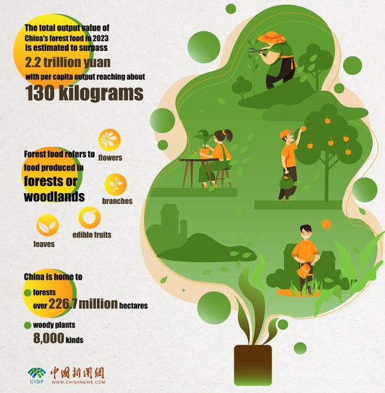 In Numbers: China's forest food output hits 226 million tonnes in 2023